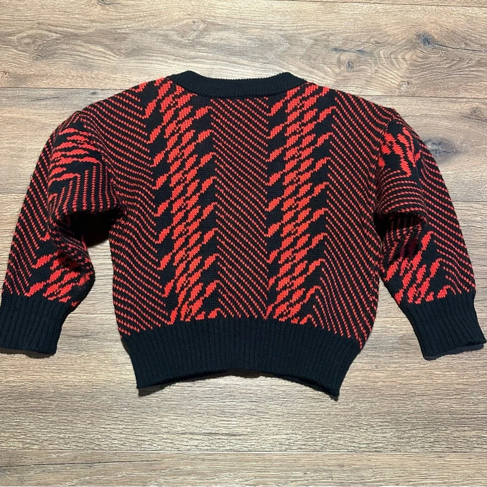 Vintage Jordache‎ Zebra Print Knit Cardigan Size 5T